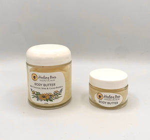 body butter for dry skin by healing bees. this is the best cream for dry skin, healing and nourishing with natural ingredients